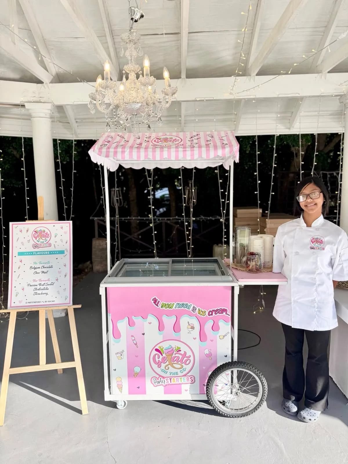 Ice cream cart: A sweet touch for an elegant celebration