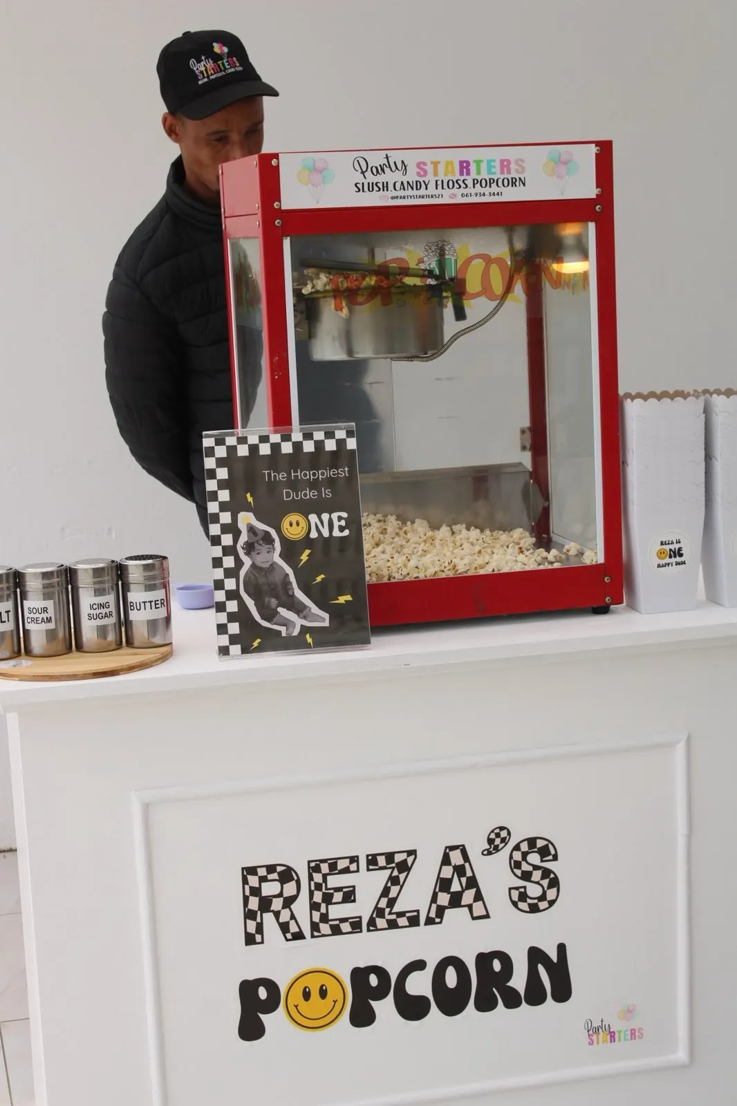 Reza turns one: A popcorn station to match the theme